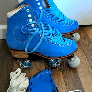 Wifa Street Suede Roller Skates eu 38.5 blue jeans roll-line blaster plate